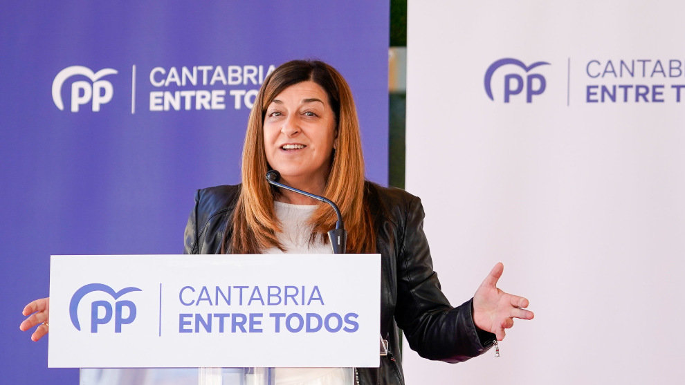 La presidenta del PP en Cantabria, María José Sáenz de Buruaga