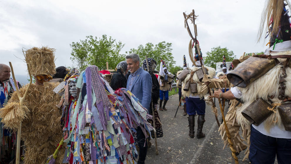 El vicepresidente y consejero Cultura, Pablo Zuloaga, en el I Encuentro Internacional de Mascaradas