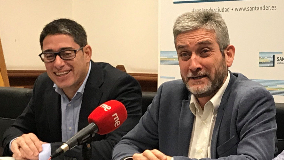 Felipe Pérez Manso con el portavoz municipal de Cs Javier Ceruti