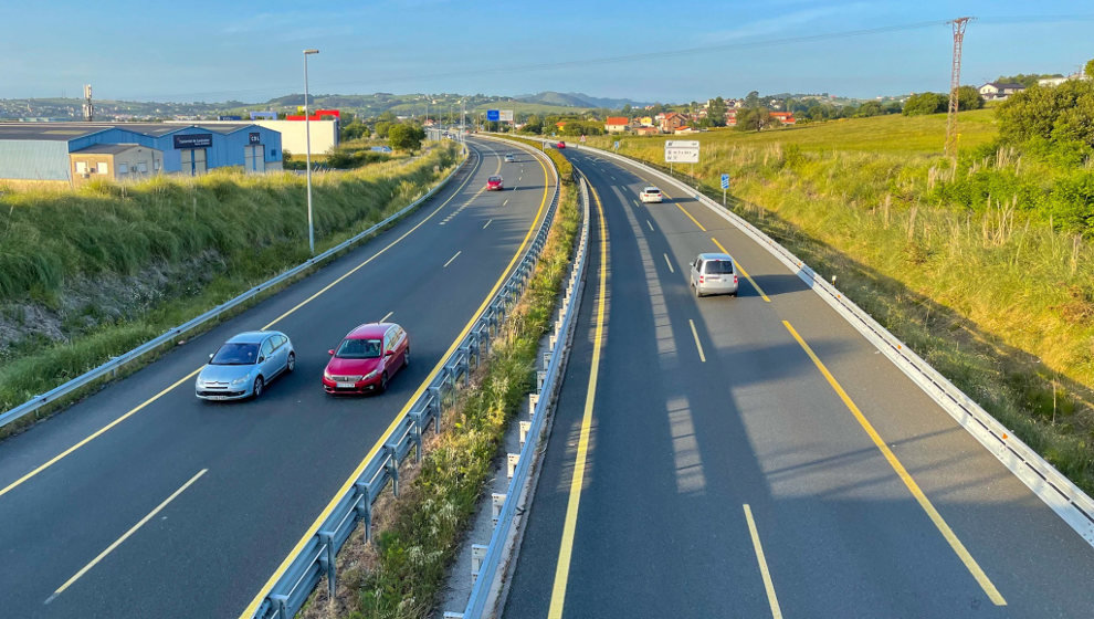 Autovía A-67 a su paso por el municipio de Polanco