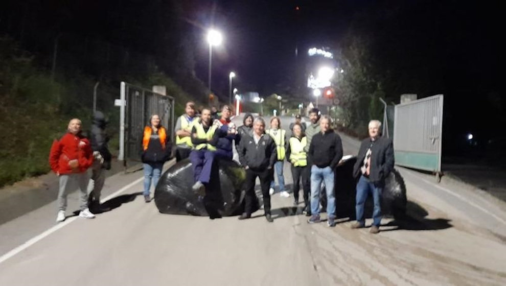 Huelga en la planta de residuos de Meruelo