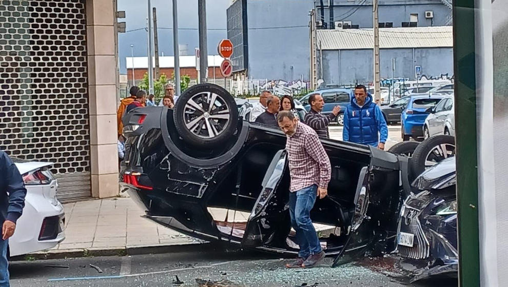 Accidente en Marqués de la Hermida