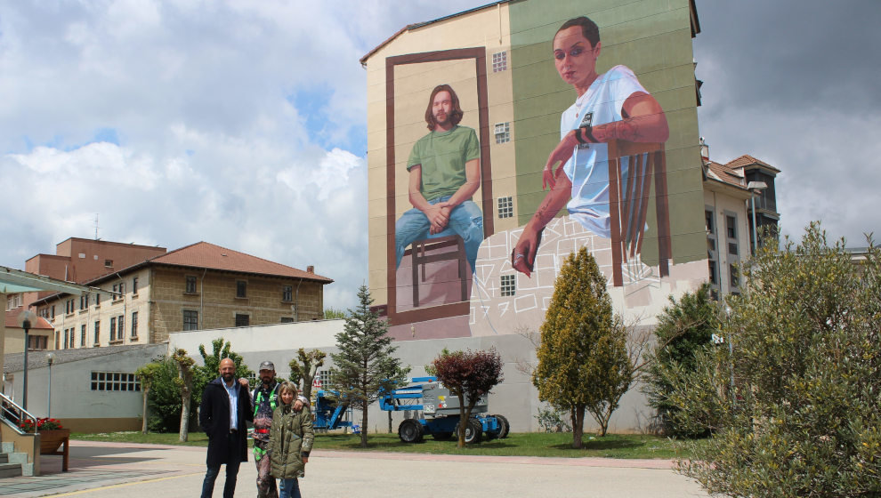 Nuevo mural del proyecto Galería Vertical de Reinosa