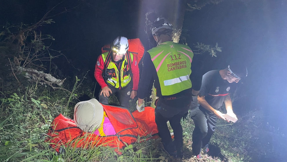 Rescate de la senderista perdida en Camaleño