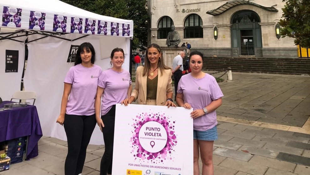 Imagen de los puntos violeta en Santander