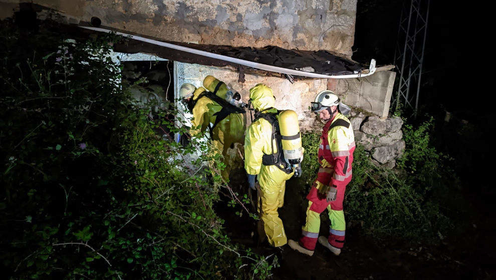 Cabaña de San Roque de Riomiera donde aparecieron las vacas muertas