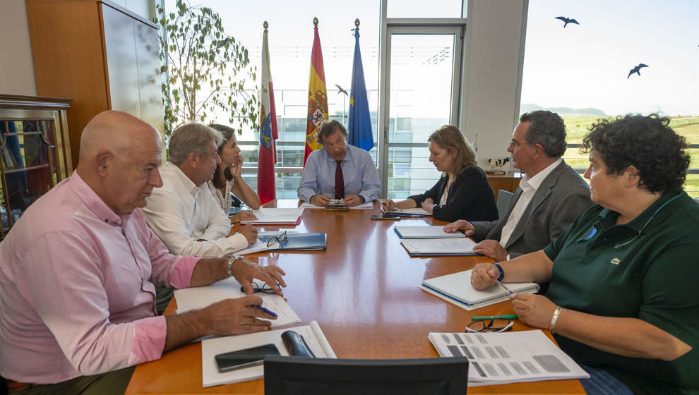 Reunión con el consejero Pablo Palencia