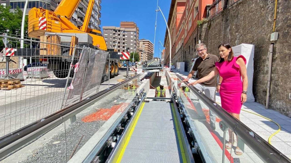 Obras del nuevo itinerario mecánico de Canalejas