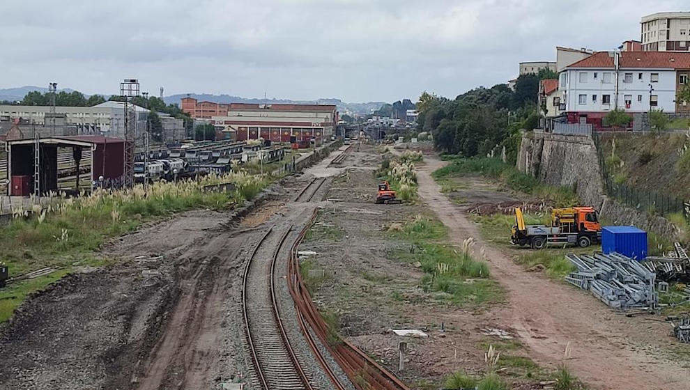 Estado de las obras de la estación de Renfe de Santander