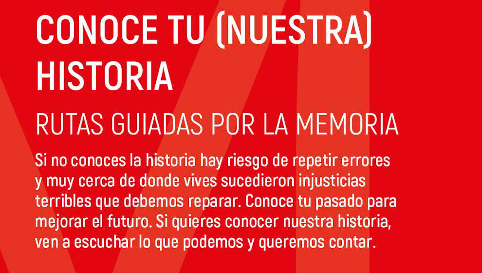 Parte del cartel de las rutas por Santander