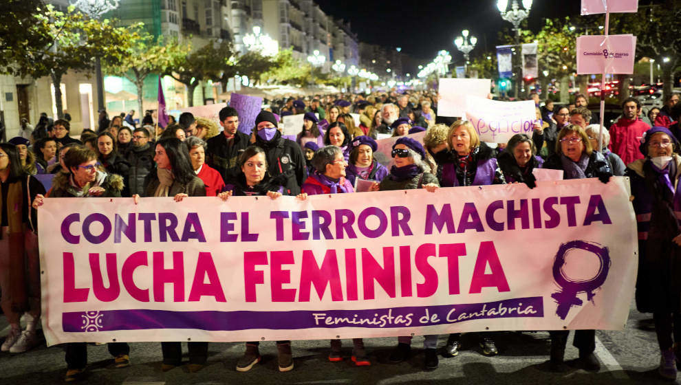 Manifestación del 25N en Santander