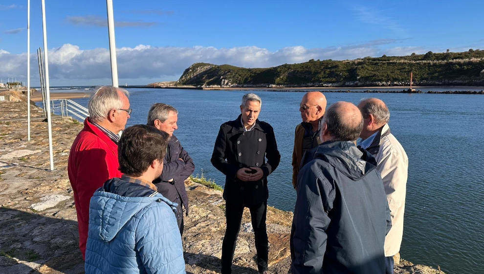 El secretario general del PSOE, Pablo Zuloaga, en Suances