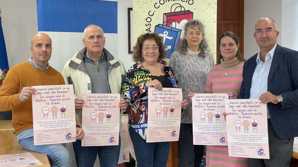 Presentación de la campaña de la Asociación Comercio Astillero Guarnizo para buscar pajes que den regalos a los niños