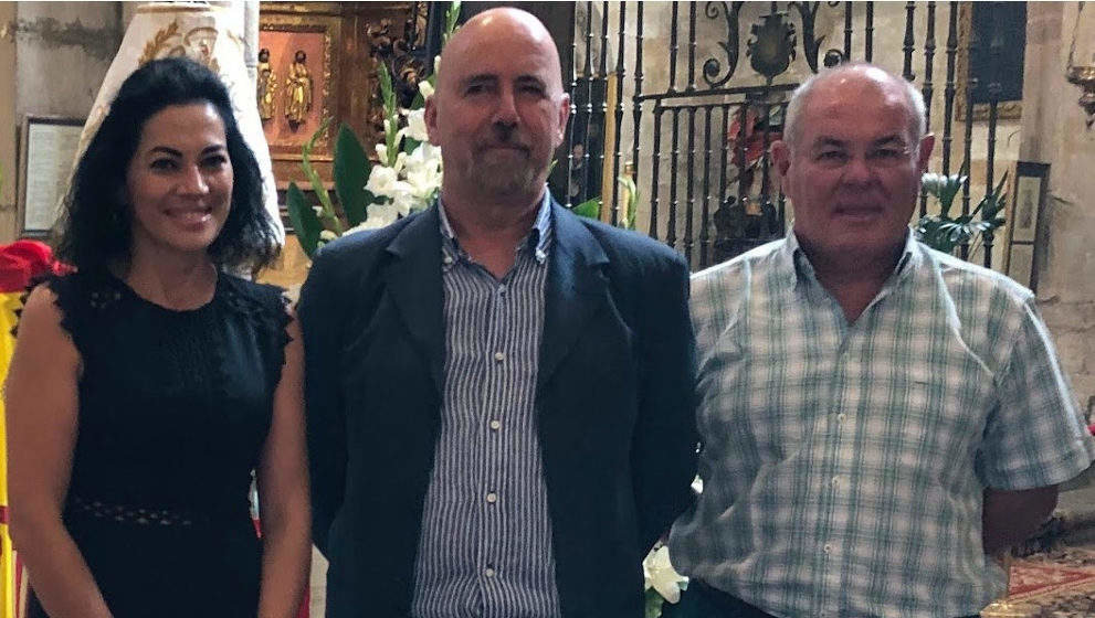 Los concejales de Unidos x Laredo Ramón Arenas, Lucas Roiz y Rosalía Díez