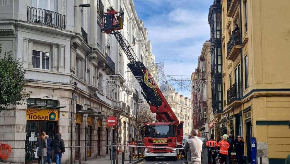 Actuación de los bomberos de Santander en Hernán Cortés | Foto: Bomberos de Santander