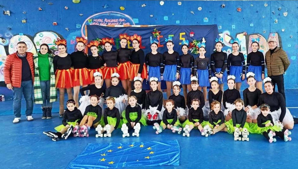 El Club de Patinaje Artístico de Argoños acogió una exhibición con temática europea