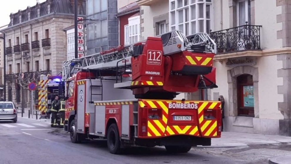 Vehículo de los Bomberos del 112