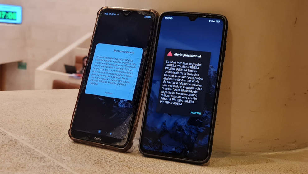 El Gobierno realizará una nueva prueba del sistema de avisos de emergencia a móviles el viernes
