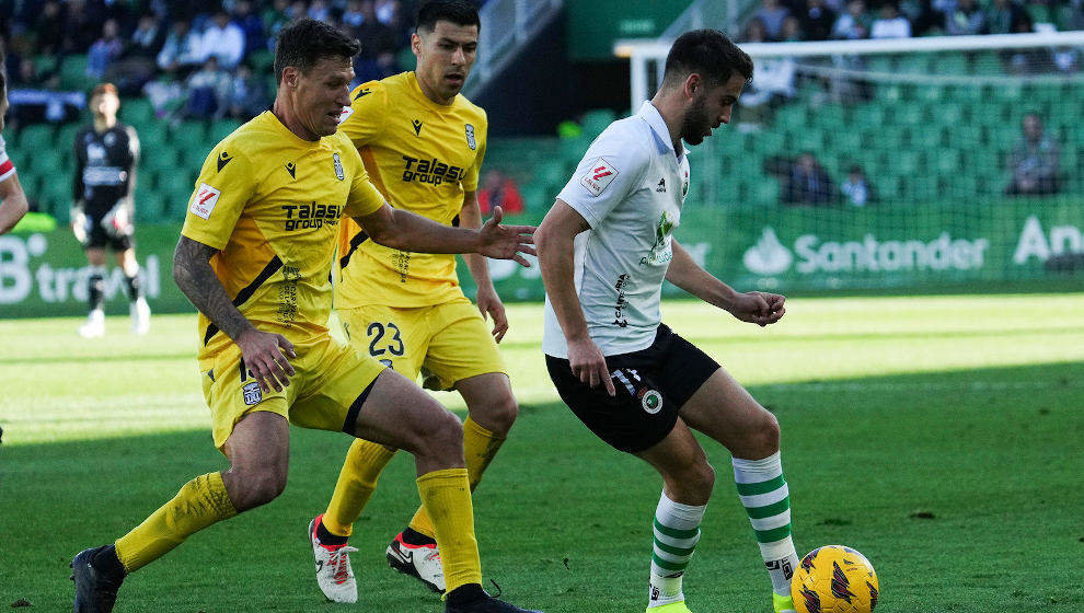 Andrés Martín en el partido ante el Cartagena