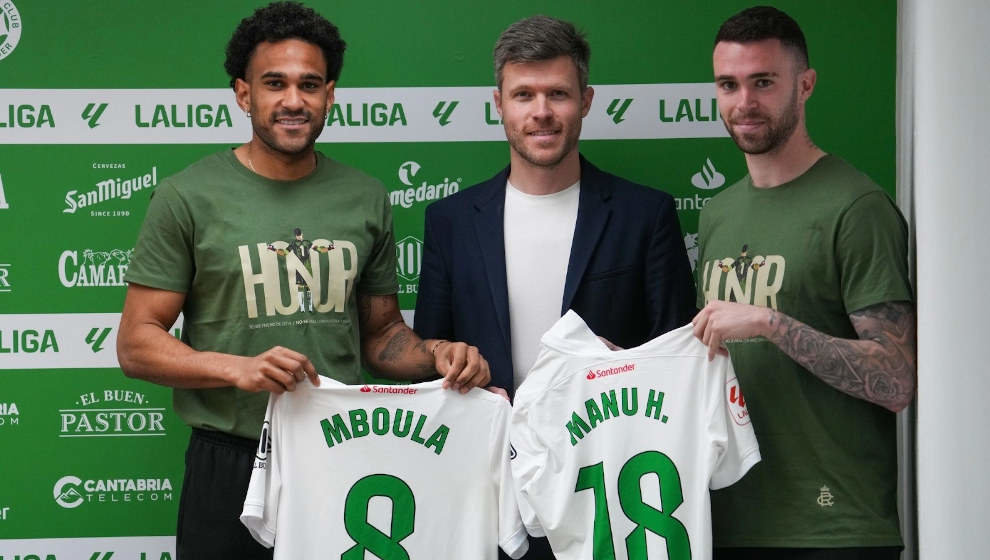 Presentación de Mboula y Hernando en Los Campos de Sport