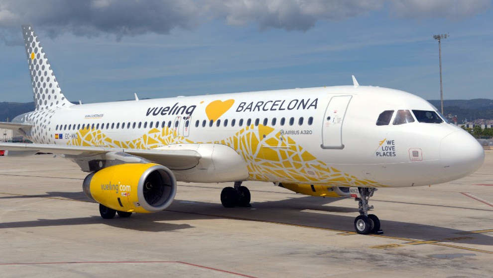 Un avión de la compañía Vueling