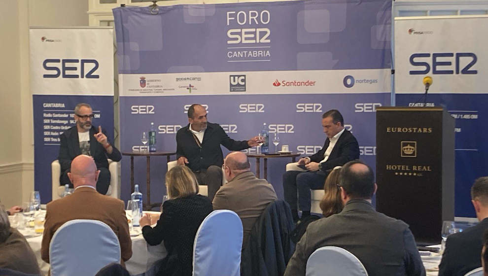 Sebastián Ceria en el Foro de la Ser hablando sobre la IA, las matemáticas y su equipo | Foto edc