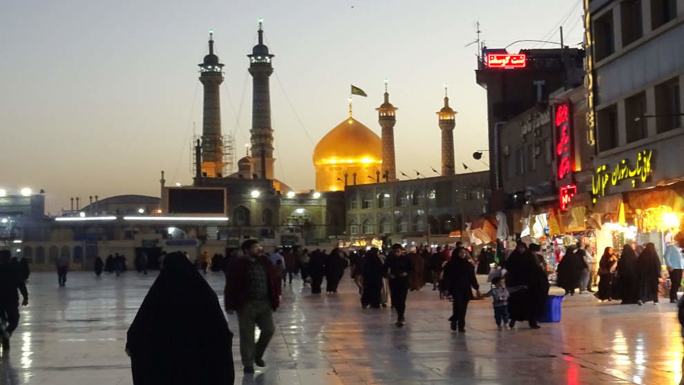 Atardecer en la Ciudad Santa de Qom