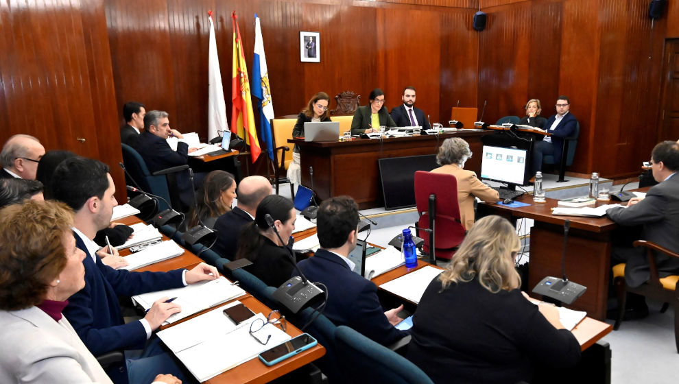 Pleno del Ayuntamiento de Santander en una foto de archivo