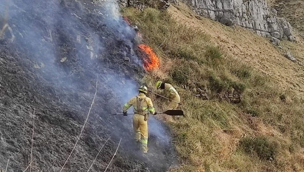 Incendio en Picos de Europa