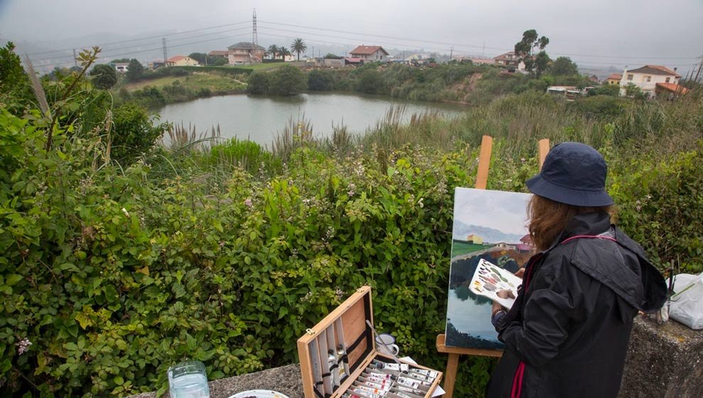Concurso de pintura al aire libre en Camargo