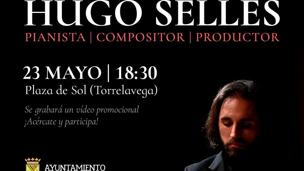 Parte del cartel del concierto de Hugo Selles