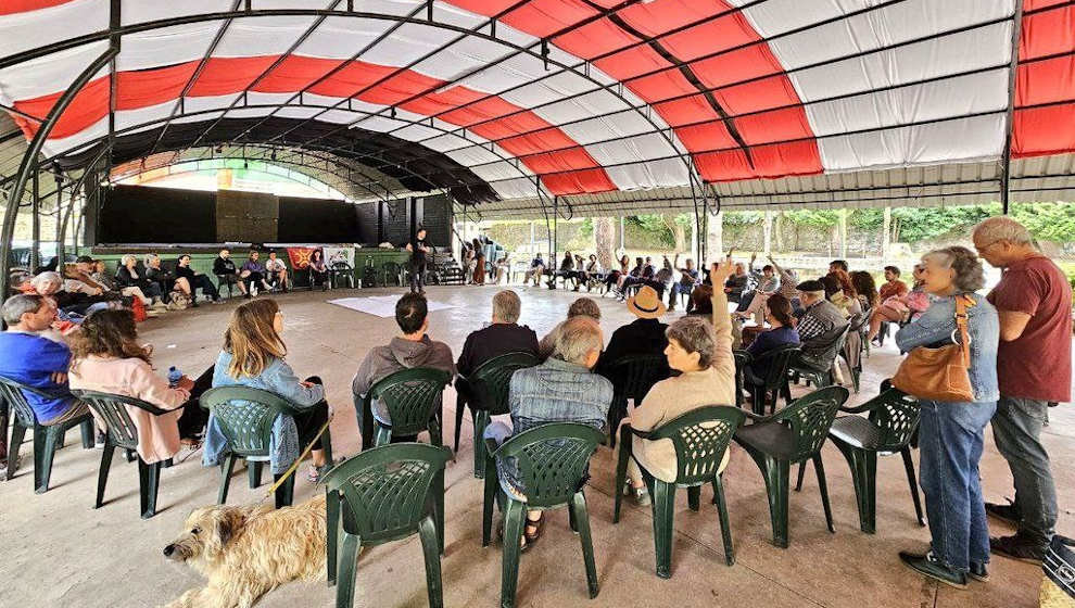 Asamblea CNSV celebrada en el Parque Conde San Diego de Cabezón de la Sal