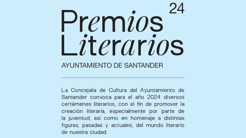 Cartel de los Premios Literarios 2024