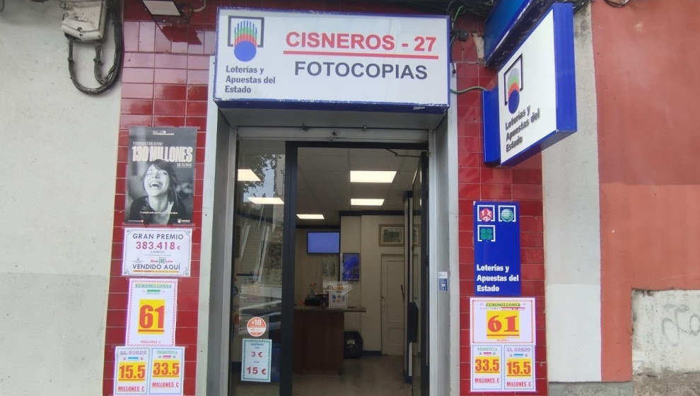 Punto de venta en la calle Cardenal Cisneros 27