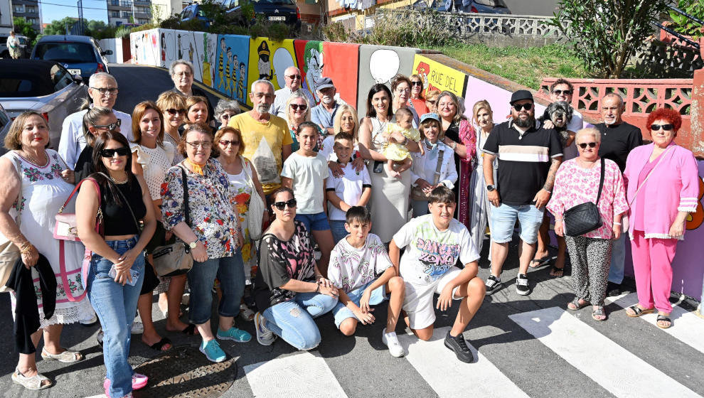 Inauguración del nuevo mural de Entrehuertas inspirado en el dibujante Ibáñez  