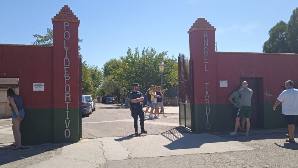 El campo de fútbol Ángel Tardío, donde ha sido asesinado el segundo de los menores