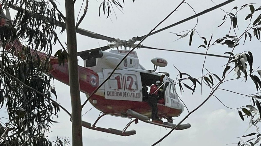 Rescate en helicóptero del 112