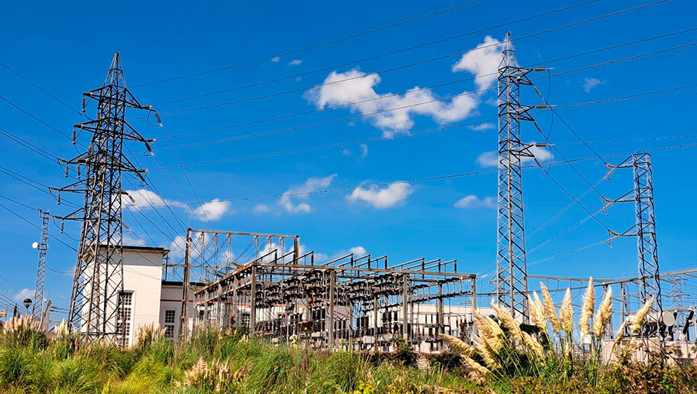 Zona de la subestación eléctrica de Cacicedo (Camargo)