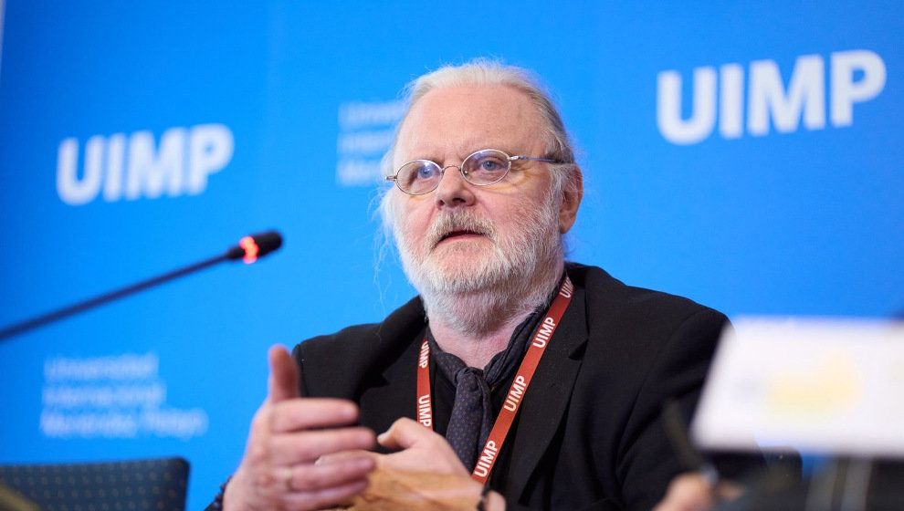 El escritor Jon Fosse, Premio Nobel de Literatura de 2023, en la Universidad Internacional Menéndez Pelayo (UIMP) de Santander