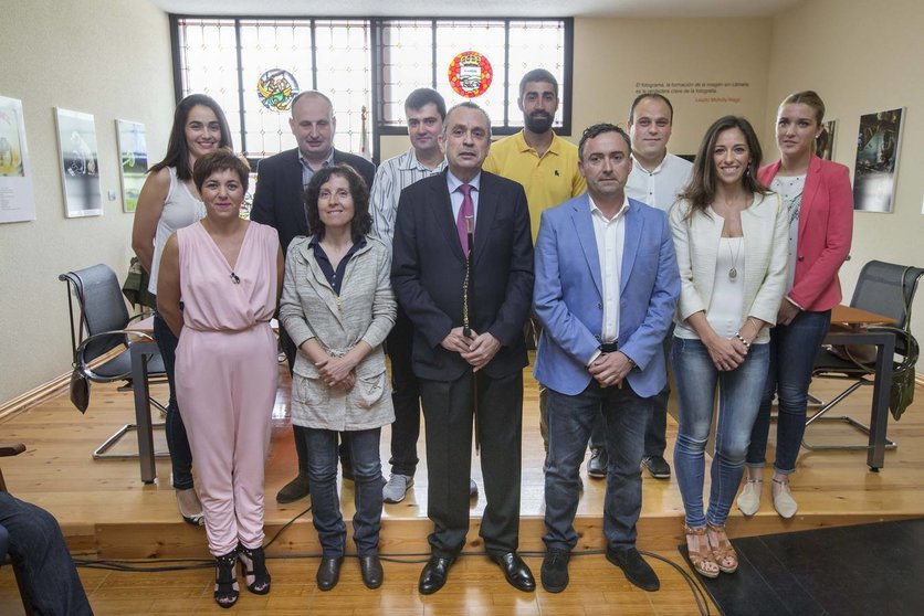 Santiago Rego , nuevo alcalde de Liérganes---Foto Roberto Ruiz 13-6-2015