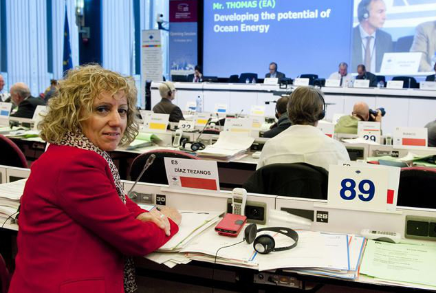 Eva Díaz Tezanos, vicepresidenta de Cantabria, en el Comité de las Regiones Europeo