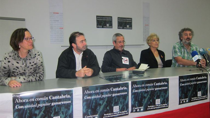 Candidatos de Ahora en Común Cantabria