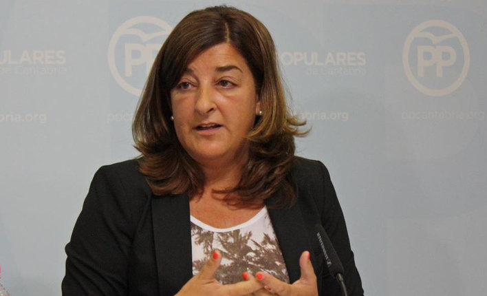 La secretaria general del PP de Cantabria, María José Sáenz de Buruaga
