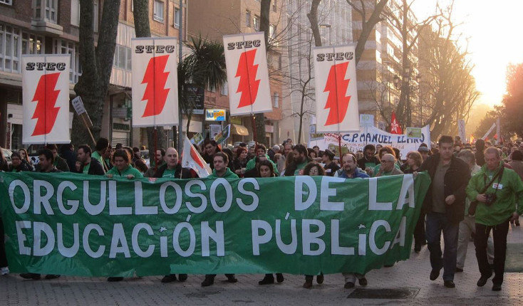 Manifestación contra la LOMCE en Santander
