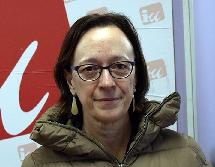 La candidata de Unidad Popular al Senado por Cantabria, Mercedes Boix
