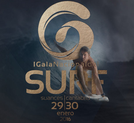 Cartel de la I Gala Nacional de Surf, que se celebrará en Suances