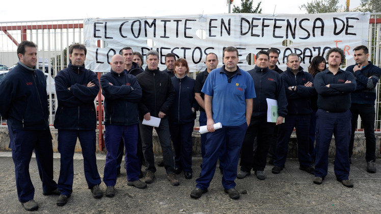 Los trabajadores de TWR en Pamplona se enfrentan a un ERE de 250 personas. Foto: Navarra.com