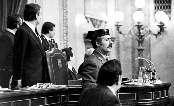Antonio Tejero lideró el intento de golpe de estado de 1981