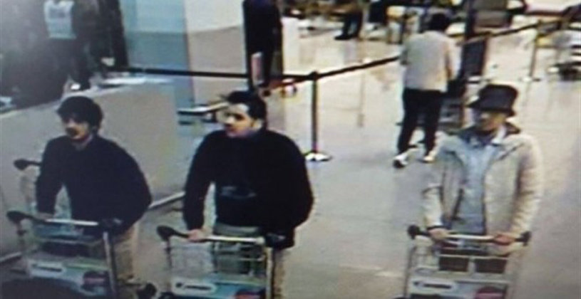 Estos tres hombres podrían ser algunos de los responsables de los atentados del aeropuerto de Bruselas