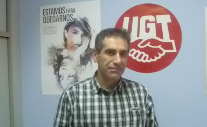 El secretario de Empleo de UGT en Cantabria, Julio Ibáñez